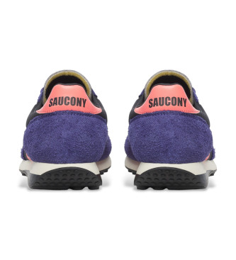 Saucony Sneakers Trainer 80 Original in pelle lilla e nera
