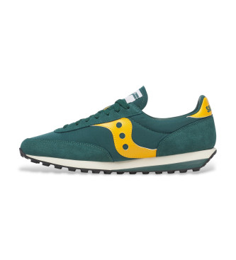 Saucony Skórzane trampki Trainer 80 zielone