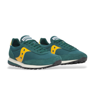 Saucony Skórzane trampki Trainer 80 zielone