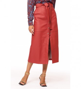 Savage Culture Red leather skirt