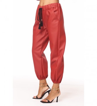 Savage Culture Red leather trousers 