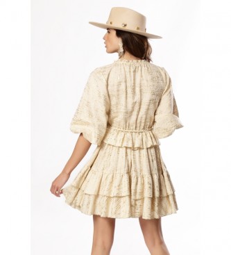 Savage Culture Vestido Corto beige - Tienda Esdemarca moda, calzado y  complementos - zapatos de marca y zapatillas de marca