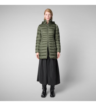 Save The Duck Reese green quilted coat