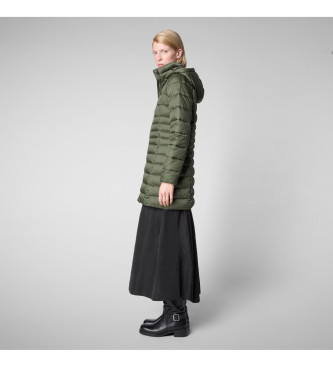 Save The Duck Reese green quilted coat