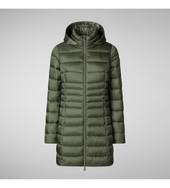 Save The Duck Reese green quilted coat