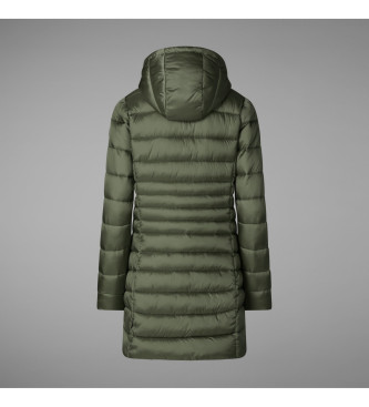 Save The Duck Reese green quilted coat