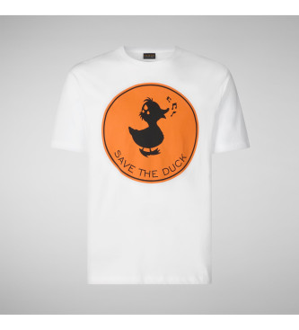 Save The Duck T-shirt Stampa hvid