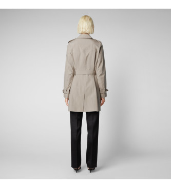 Save The Duck Beige trenchcoat med passform