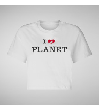 Save The Duck I Love Planet T-shirt hvid