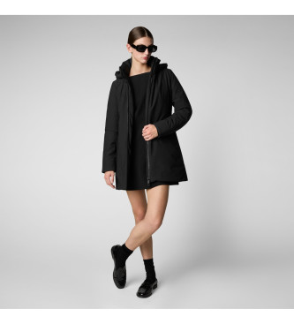 Save The Duck Parka Lila schwarz