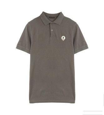 Save The Duck Ovid grey-green polo shirt
