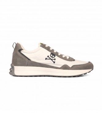 SCALPERS Oregon leather sneakers white