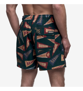 Sebago Fato de banho verde areia