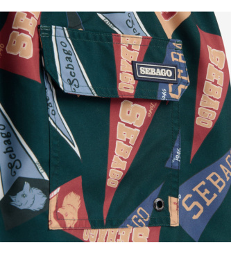 Sebago Fato de banho verde areia