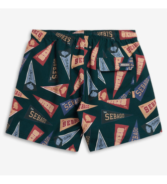 Sebago Fato de banho verde areia