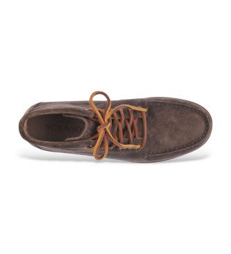 Sebago Botins em pele Tala castanha