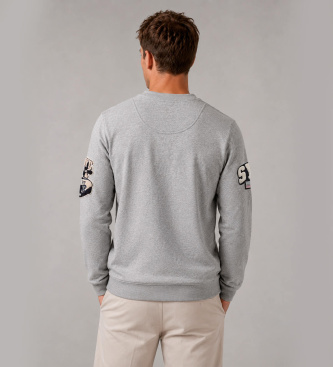 Sebago Gray Bowknot Evo Patch Sweatshirt