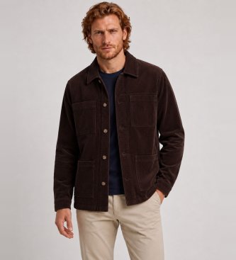 Sebago Veste Dorr velours côtelé marron