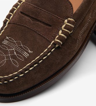 Sebago Mocassins de Pele Dan Dallas marrom
