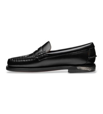Sebago Mocassins de pele Dan El Paso preto