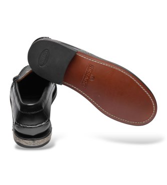Sebago Mocassins de pele Dan El Paso preto