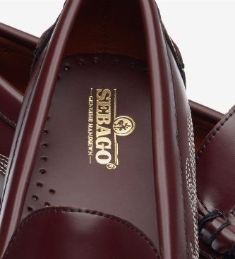 Sebago Mocassins de pele Dan El Paso bordô