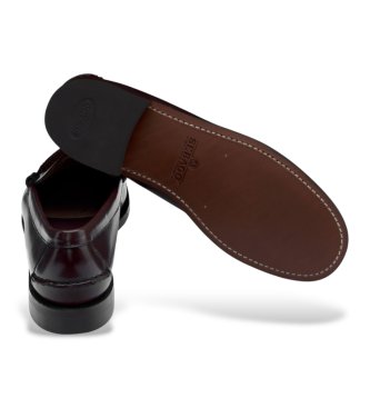 Sebago Classic Dan Leather Loafers burgundy brown