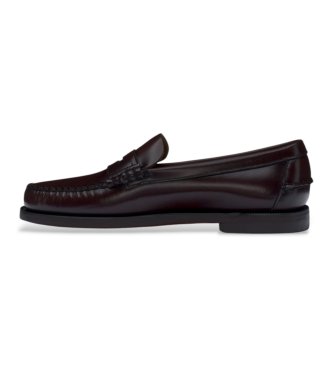 Sebago Mocasines de Piel Classic Dan marrón burdeos