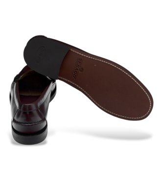 Sebago Mocasines de Piel Classic Dan marrón burdeos