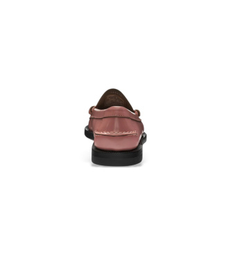 Sebago Classic Dan pink leather loafers