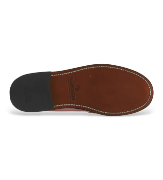 Sebago Classic Dan pink leather loafers