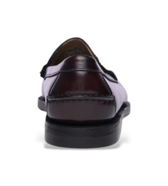 Sebago Mocasines de Piel Classic Will marrón burdeos