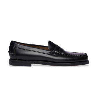 Sebago Klassieke leren mocassins Dan zwart