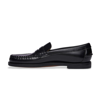 Sebago Klassieke leren mocassins Dan zwart