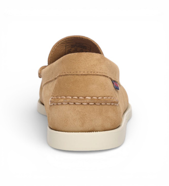 Sebago Dan Boat Flesh Out Leather Moccasins brown