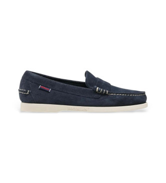 Sebago Dan Boat Leather Loafers azul-marinho