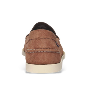 Sebago Dan Boat Loafers i lder, brun