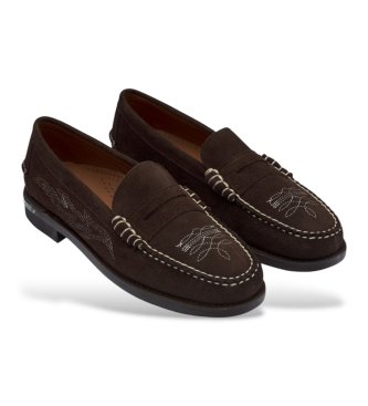 Sebago Mocassins em pele castanha Dan Dallas