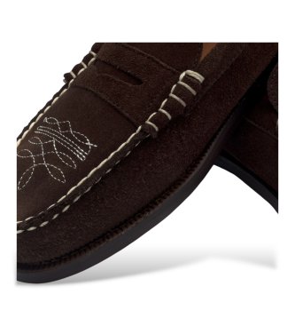 Sebago Mocassins em pele castanha Dan Dallas