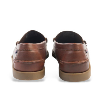 Sebago Dolphin Gewachste Leder-Slipper braun