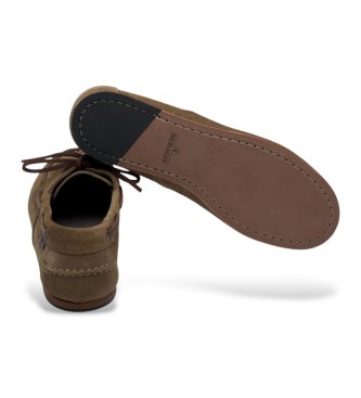 Sebago Mocasines de Piel Owen taupe