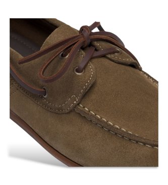 Sebago Mocasines de Piel Owen taupe