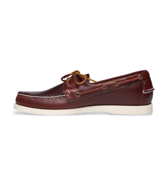 Sebago Portland Loafers aus gewachstem Leder braun