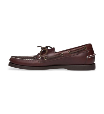 Sebago Portland Loafers i voksbehandlet lder, brun