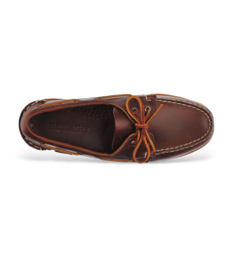 Sebago Portland Loafers i voksbehandlet lder, brun