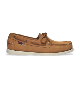 Sebago Mocassins de couro castanho Portland Flesh Out