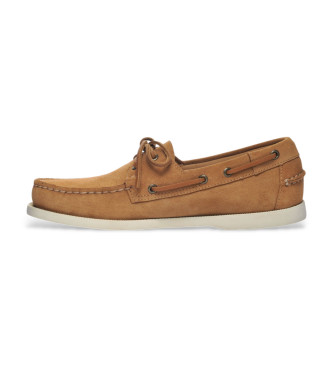 Sebago Mocassins de couro castanho Portland Flesh Out