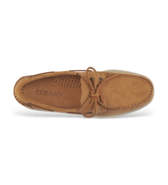 Sebago Brune Portland Flesh Out-mokasiner i lder