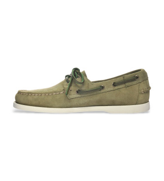 Sebago Mocassins em pele verde Portland Flesh Out