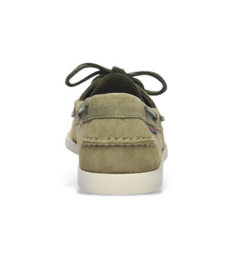 Sebago Mocassins em pele verde Portland Flesh Out